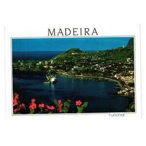 Madeira Funchal Postcard Western View Vista Oeste Scenic Landscape Multilingual